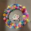 10pcs Wooden Wreath Frame Round Garden Decorations  Perfect Birthday Gift for Friends
