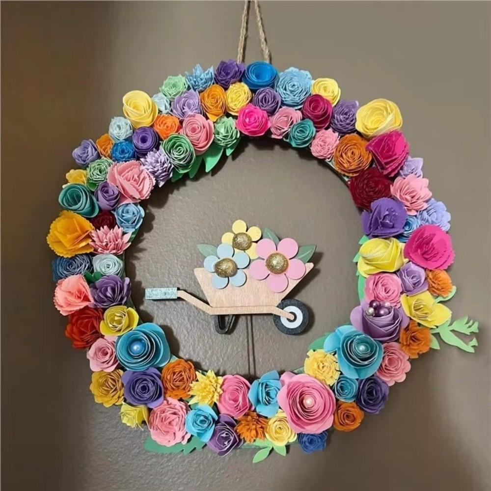 10pcs Wooden Wreath Frame Round Garden Decorations  Perfect Birthday Gift for Friends