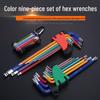 FortColor Hex Wrench & Screwdriver Set: 6-Point, Ball Head Combination Tool