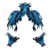 Halloween Dress Up, Feather Shawl, Wristband Set, Feather Shawl, Punk, Feather, Party Holiday Dress Up