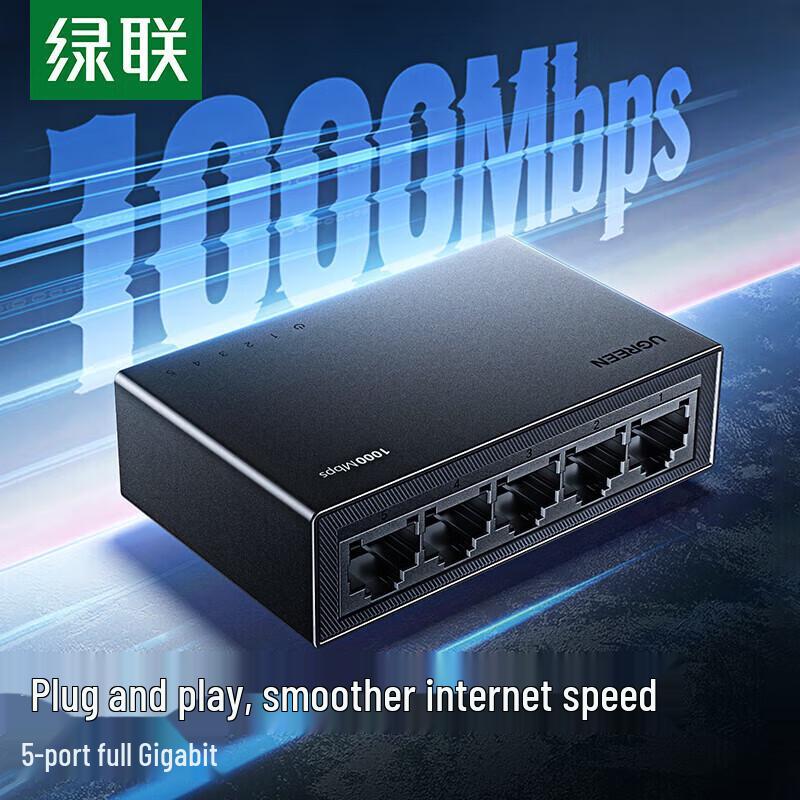 

UGREEN 5-Port Gigabit Ethernet Switch
