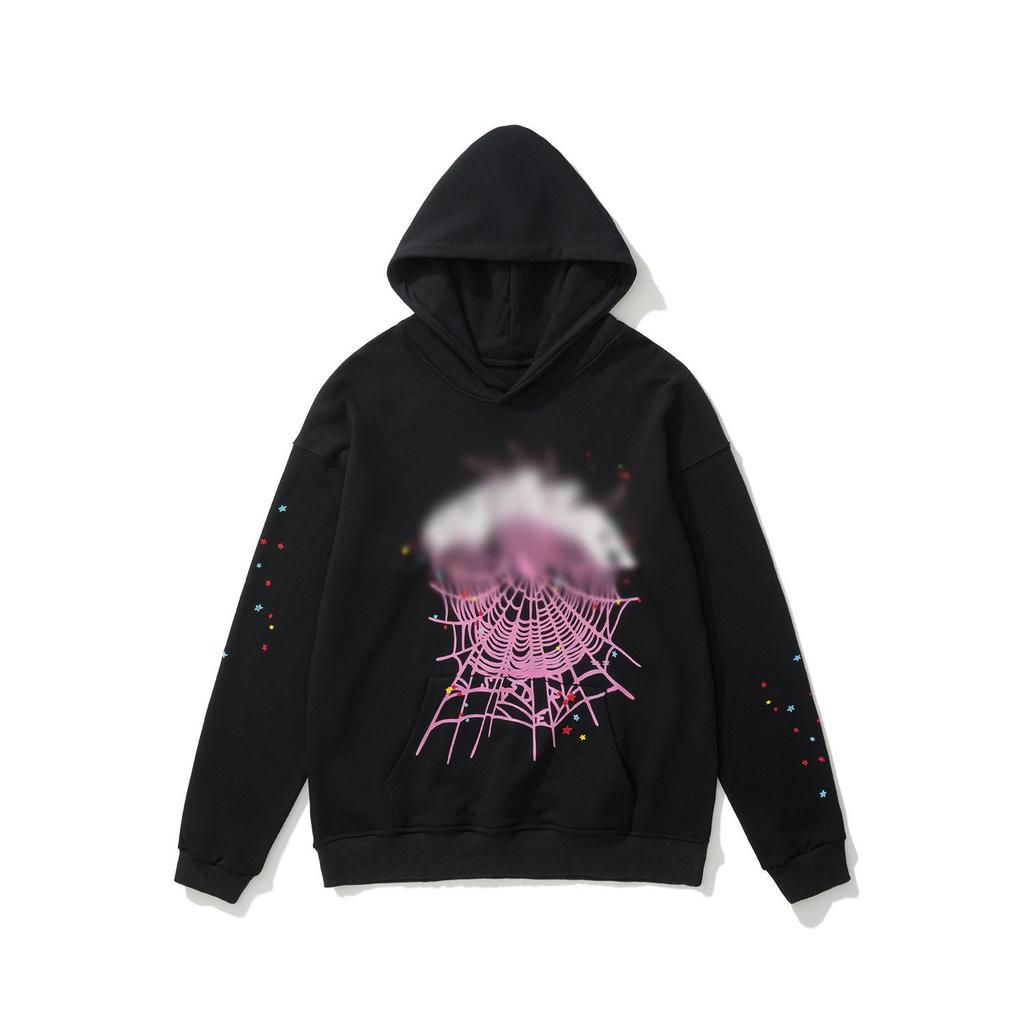 American SP5DER Spider Web Hoodie & Young Thub Trousers Sports Set for Men & Women