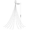 9x2M Christmas Decorations Star String Lights 180LED Waterfall Tree Fairy Lights with Top Star Outdoor Decor Garland Light