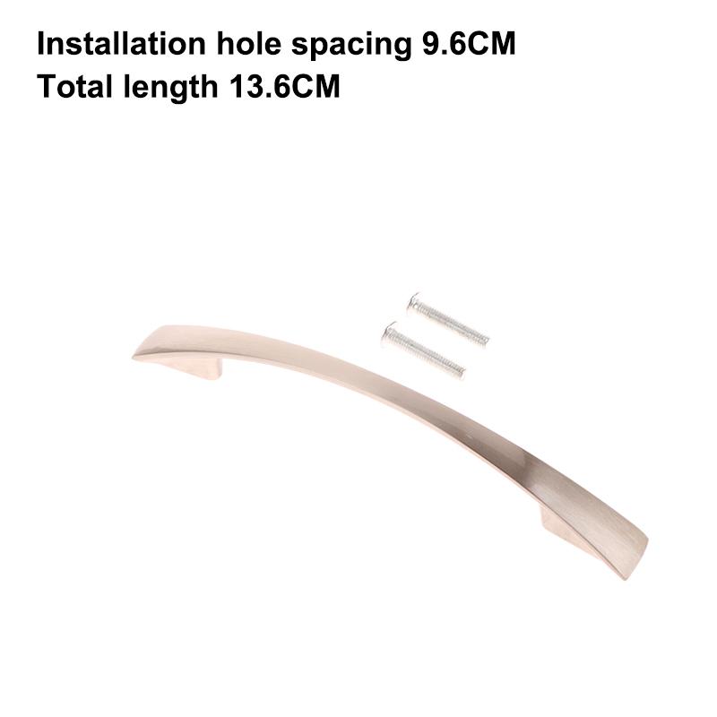 

Эксклюзивный набор мебельной фурнитуры - Изогнутая ручка, Цельные мебельные ручки для ящиков 96/128/160 мм для дверей офисного шкафа и гардероба.