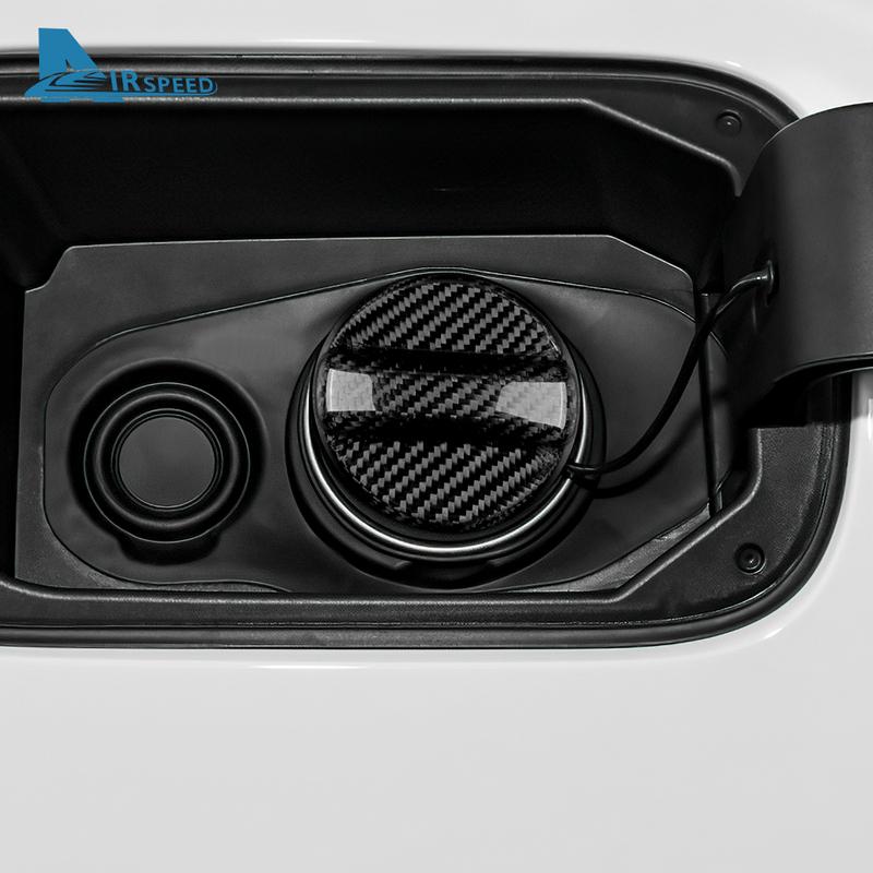 Real Hard Carbon Fiber Cover Universal For Mercedes Benz AMG C Class W463 W461 C253 W166 E300 E450 E55 Car Fuel Tank Cap Trim