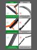 Double Edge Sharps Grass Whip Long Handle Manual Grass Cutter Swing Cutter Grass Cutter Gardening Hand Tools