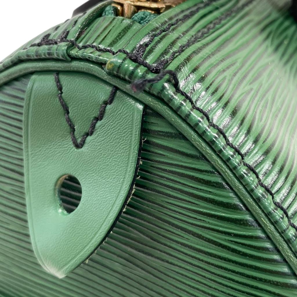 Używana torba Boston Louis Vuitton Epi Speedy 25 M43014 Skóra Epi Zielona Autentyczna 1214
