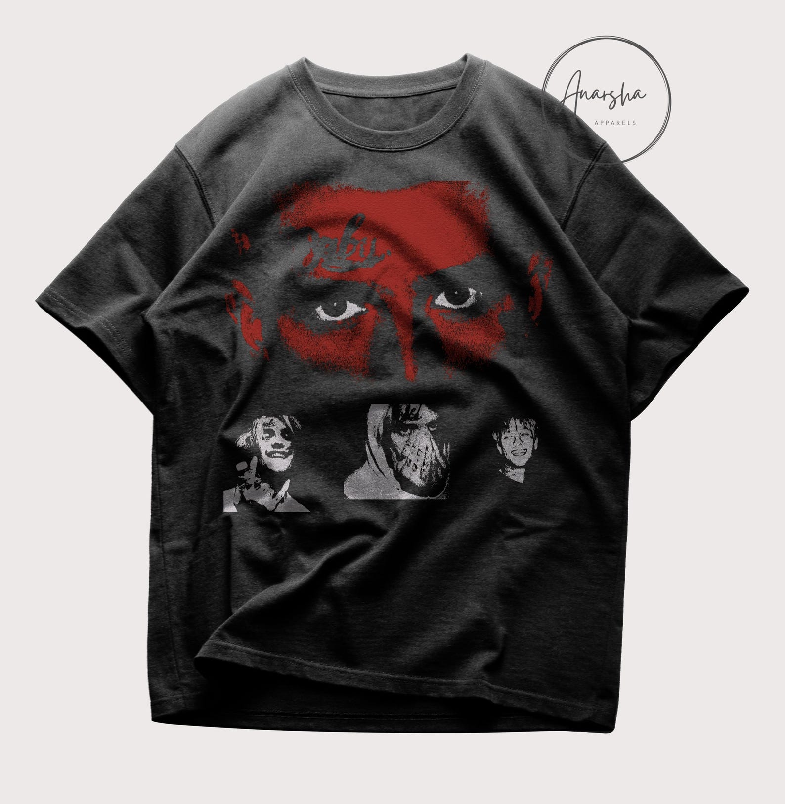 Lil peep T-shirt, Hellboy merchandise, Gothboiclique tee - Emo rap music gift 4XL