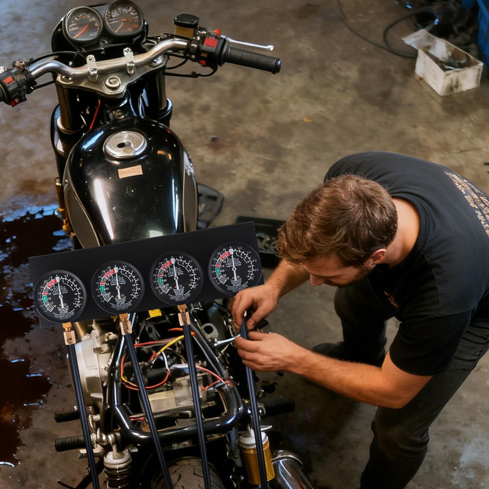 Инструмент для синхронизации карбюраторов Мотоциклетный инструмент для обнаружения карбюраторов Вакуумный набор для синхронизации карбюраторов Для езды по шоссе, поездок на работу, гаража, улицы China Mainland