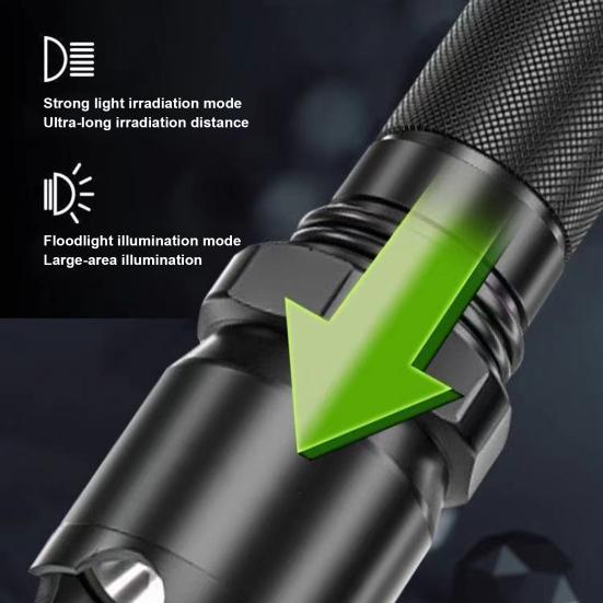 LED High Zoomable Lumens Super Bright Flashlight Tactical Torchlight