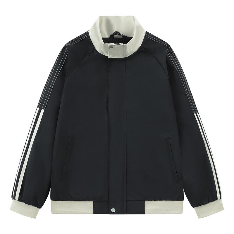 Loose Bomber Jacket Men's High-end American Baseball Jersey Autumn and Winter Retro Tooling Jacket