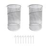 Plant Cover Pop Up Portable Mesh Veil Garden Flower Protector Round Foldable Enclosure Patio Outdoor Plant Protective