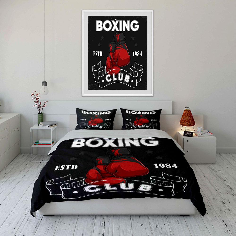 Guantoni da Boxe Set di Allenamento Sportivo Varie Misure Camera da Letto per Bambini e Adulti Squisito Set Lenzuola 3 Pezzi, Regalo