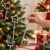 Lifelike Artificial Candy Cane Branches Red Green White Xmas Tree Garland Ornaments  Xmas Decor