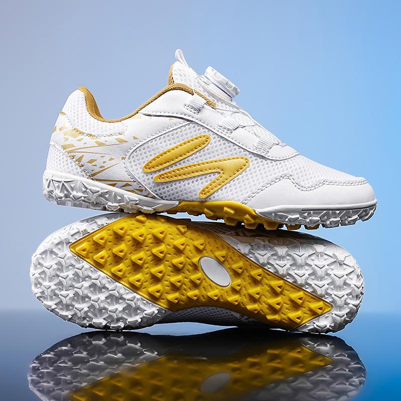 Rotating Buckle Football Shoes Summer Children Teenagers Men and Women Broken Nails Primary and Secondary School Students Competition Sports Shoes
