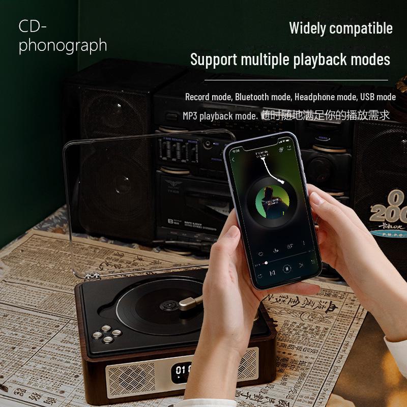 Retro Bluetooth CD Player & Creative Speaker