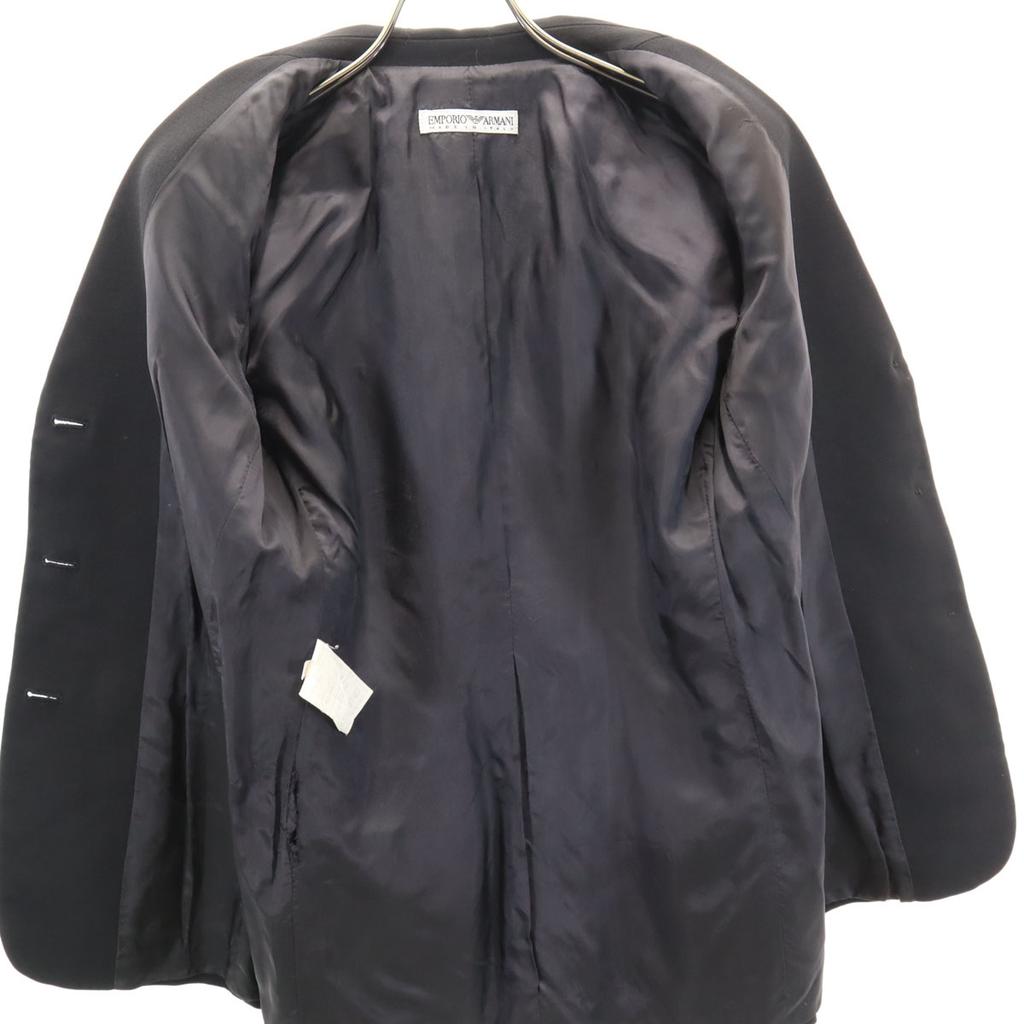 Emporio Armani 90s Italian Wool Old Pants Suit Setup 38/42 Black Women Used