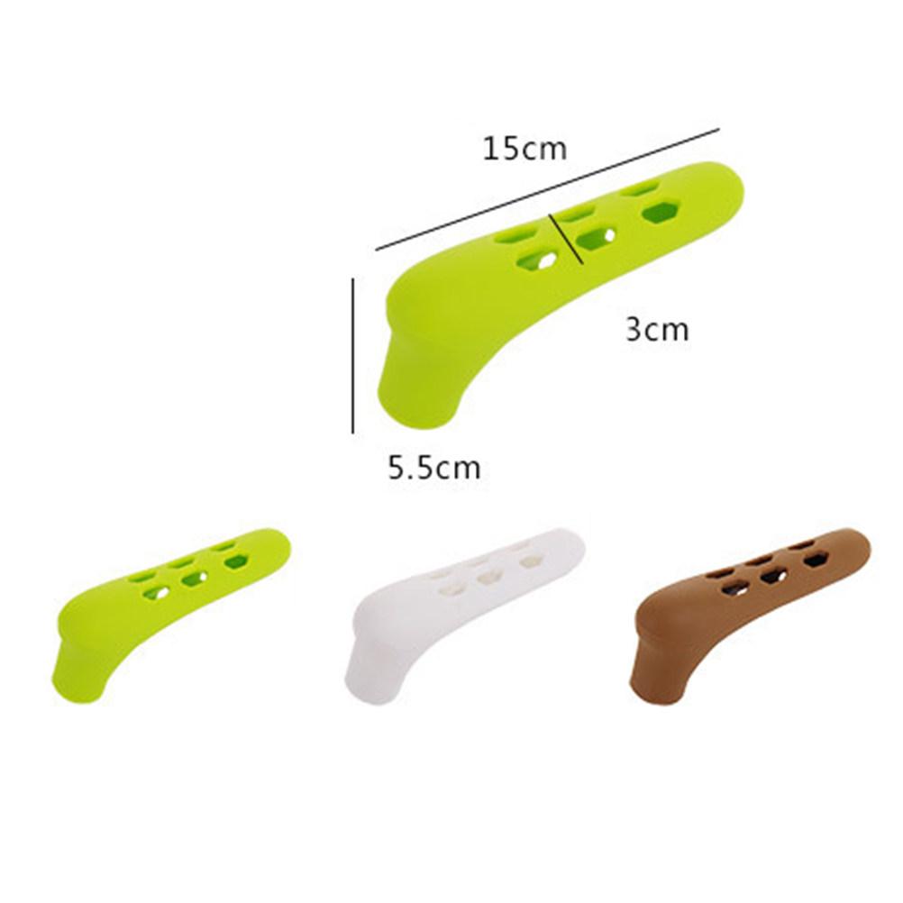

Silicone Door Knob Sleeve White Durable Protective Cover Baby Head Protection Handle Gloves Non-Slip Door Protector зелёный
