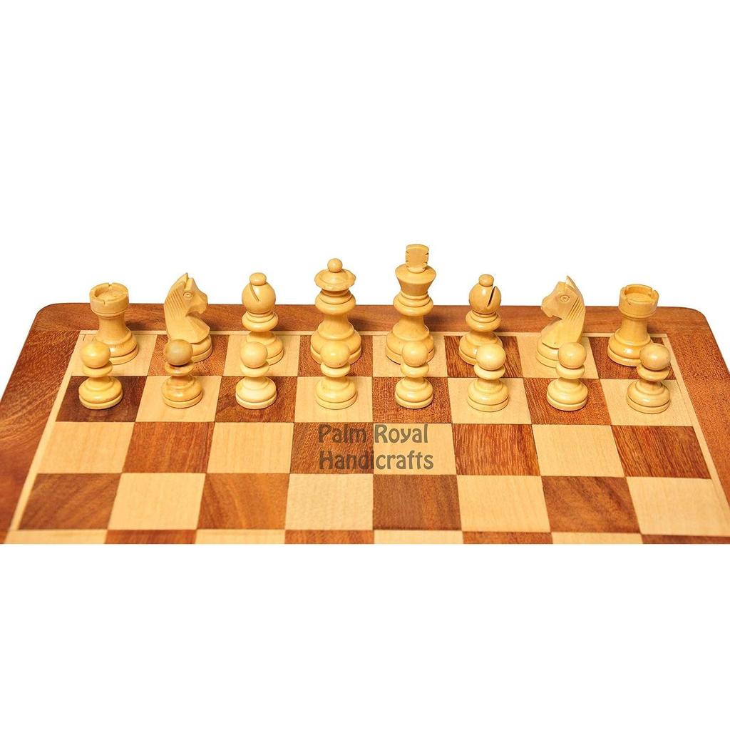 Wooden Handmade Foldable Magnetic Chess Board Set Wooden with Magnetic Pieces and Extra Queens for Kids and Adults (12x12 Inches, Brown)