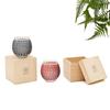 LUGUFON Kiriko Glasses, Pair of Rocks Glasses with a Cute Chrysanthemum Pattern, Dishwasher Safe, Packed In a Paulownia Wood Box, Perfect for Cold Sak