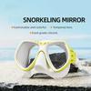 Fashionable and Colorful Snorkeling Mirror Mask Food Grade Silicone Diving Mask  Tempered DoubleLens Diving Goggles for Adults