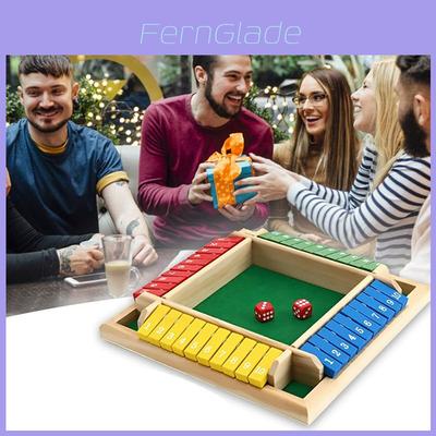 Four-sided Shut The Box Dice Game For Family Fun And Learning