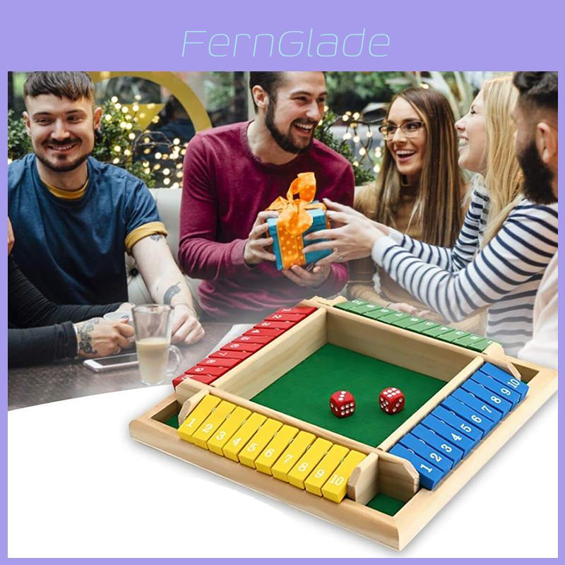 Four-sided Shut The Box Dice Game For Family Fun And Learning