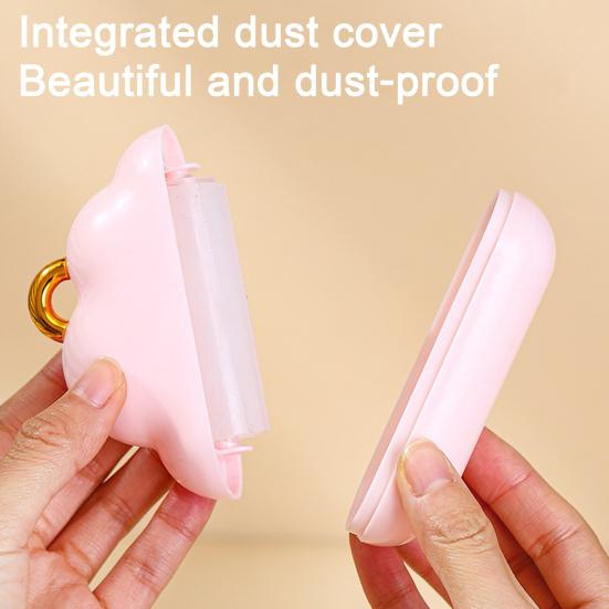 Lint Roller Cloud Shape Reusable Sticky Pet Hair Remover with Lanyard Easy Washable Dust-Proof