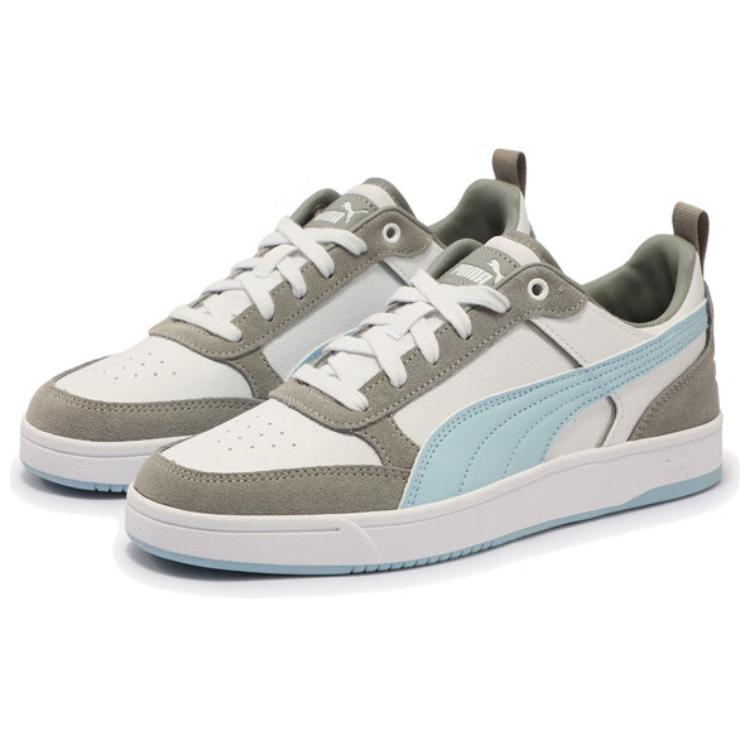 New PUMA DRIBBLE Low Top Casual Shoes Unisex Silver Gray White 401057-06