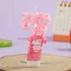 Pink Glitter Cartoon Number Birthday Cake Candles – Party Decoration