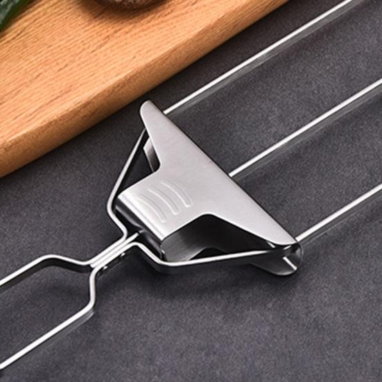 3-Prong Grill Skewers, Stainless Steel BBQ Skewers with Pusher, Rust-proof Grill Sticks for Meat Vegetables Chicken Shrimp, Outdoor Cooking Essential