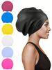 Extra Grote Zwemkap voor Vlechten en Dreadlocks, Siliconen Zwemkappen voor Lang Haar, Weaves, Extensions, Krullen & Afros, Waterpr