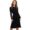 Women's Dress Autumn and Winter Fashion Slim Straps Long-sleeved Dress