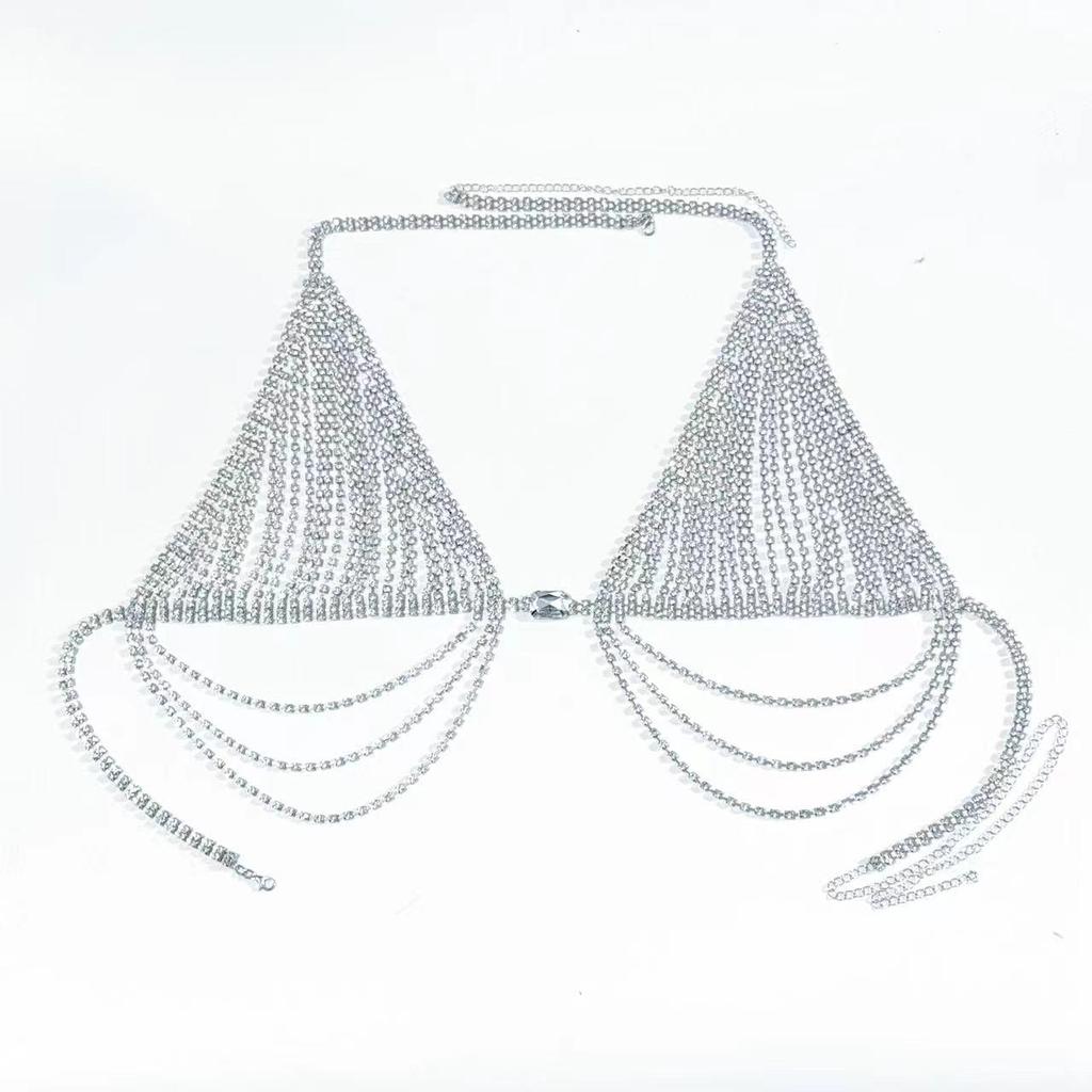 Rhinestone Body Chain Lingerie for Nightclub & Stage Shows