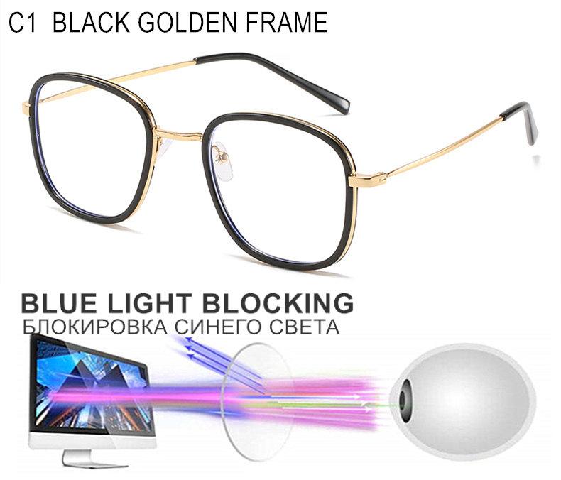 Prescription Glasses For Myopia Women Men Photochromic Or Blue Light Blocking Lenses Nearsighted Or Astigmatism Custom UF144