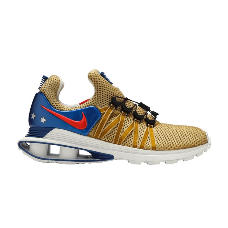 Men's Sneakers Nike Shox Gravity World Cup (2018) Metallic Gold/White-Gym Blue-Speed Red