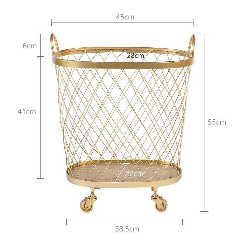 Nordic Iron Art Laundry Basket Ins-Style