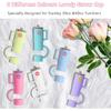 6PCS Straw Cover Cap for Stanley Cup 30oz & 40oz, 10mm/0.39inch Silicone Straw Caps Mini Tumbler Straw Toppers Dust Resistant Spill Proof Stanley Cup