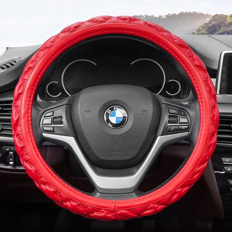Manufacturer Wholesale Four-Season Universal Car Steering Wheel Cover, Car Interior Female Fashion Steering Wheel Cover Direct Sales