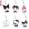 Cute Sanrio Kuromi Toy Keychain Melody Keyring Pendant For Kids Gift Anime