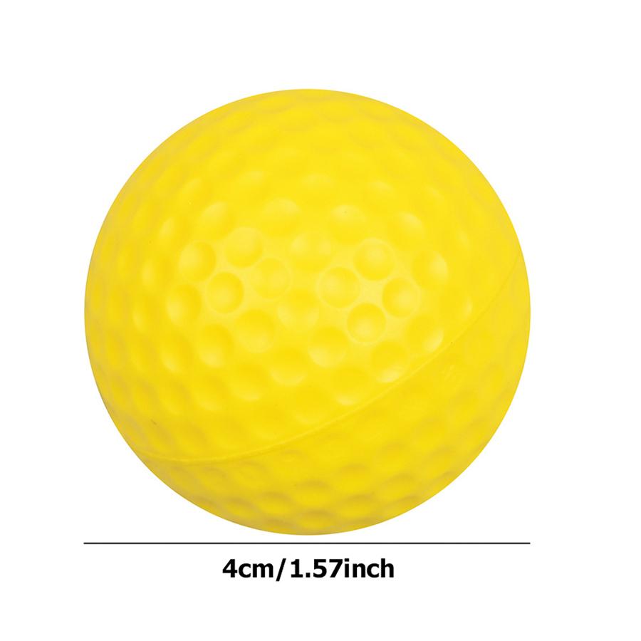 10pcs Yellow PU Soft Golf Practice Balls – High Visibility PU Foam Training Balls for Backyard, Driving Range & Indoor Use