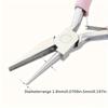 Stainless Steel Precision Wire Bending Tool - Half-Round Concave Pliers for DIY Jewelry Making, Handheld Wire Winding & Shaping, Sleek Finish