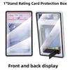 2-in-1 PSA/CGC Graded Card Protective Box Transparent UV Protection Metal Magnetic Case Double-sided Glass Durable