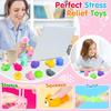 50 st Mini Mochi Squishies Kawaii Tecknad Squishy Leksaker för Barn Stressboll Kläm Partyfavoriter Stresslindrande Leksaker för Födelsedag