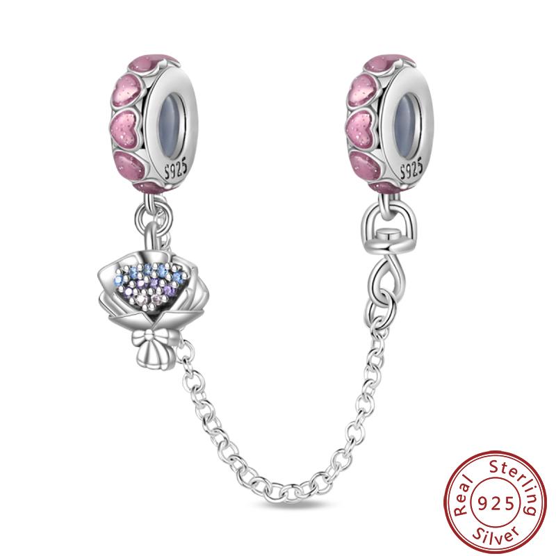 Vendi Charms a Catena con Animali, Piante, Viaggio, Design di Moda, Perline in Argento 925, 3mm, Fai da Te, Creazione di Gioielli Fini