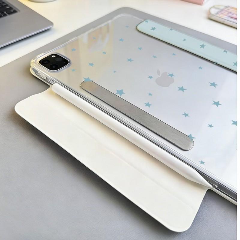 Magnetic Detachable Multi-Fold Case IPad 10.2 10.9 Air 11 Pro With Auto Sleep Acrylic PU Leather Cartoon Style