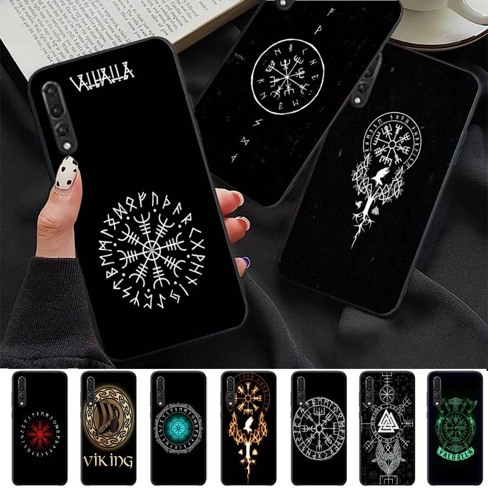 V-Viking V-Vegvisir Logo Phone Case For Huawei P 8 9 10 20 30 40 50 Pro Lite Psmart Honor 10 Lite 70 Mate 20lite