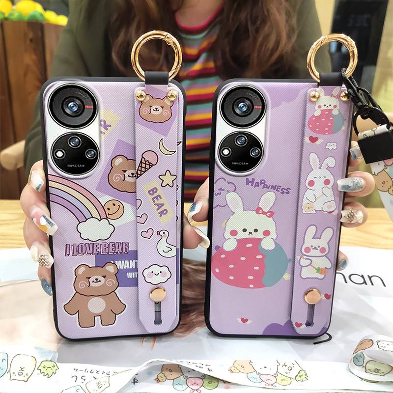 Anti-dust Anti-knock Phone Case For ZTE Blade V40S/Axon40 SE Waterproof Lanyard Protective Cute Back Cover Shockproof