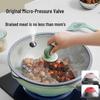 Chu Da Huang 32cm Ceramic Exterior Titanium Non-stick Micro-pressure Stir-fry Pan