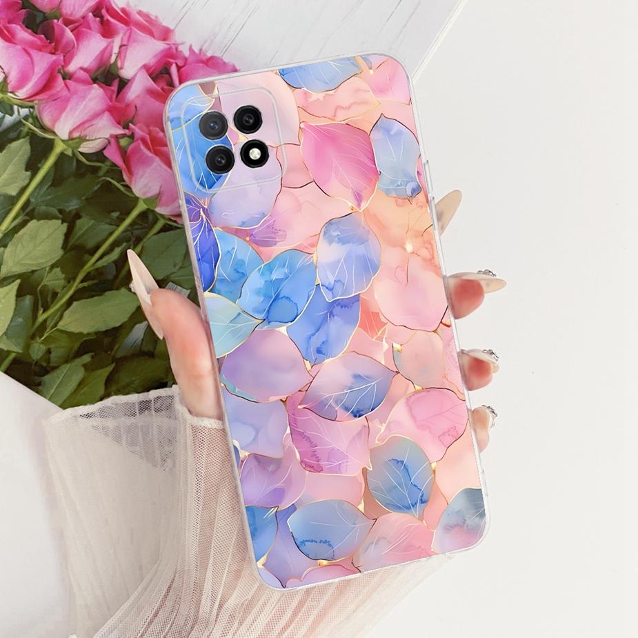 For Oppo A73 5G Case CPH2161 Luxury Flowers Butterfly Painted Cover Soft Slim Phone Case For Oppo A72 5G OppoA73 5G Fundas Coque